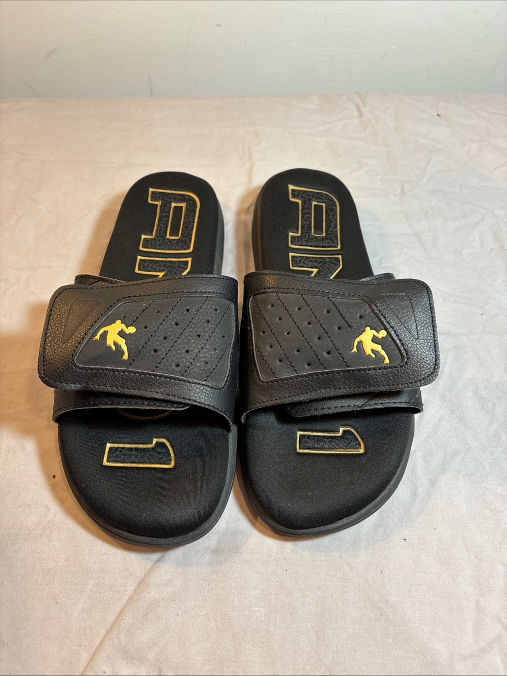And1 Black and Yellow Slide Sandals